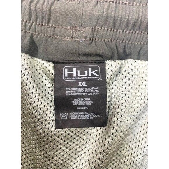 Huk Performance Fishing Men's Swimming Shorts XXL Gray With Mesh Lining - Picture 4 of 7